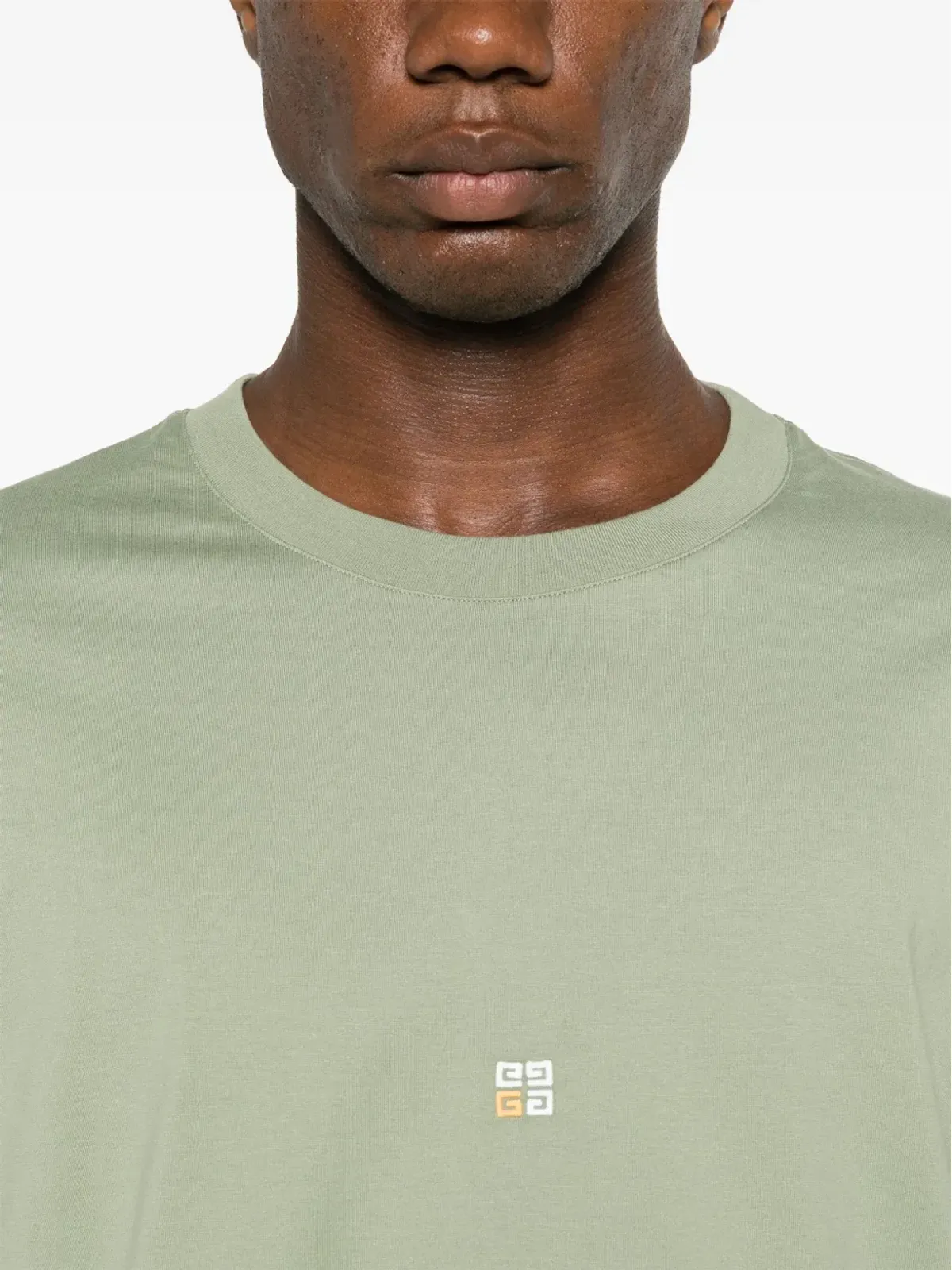 Givenchy 4G刺繍入り コットン Tシャツ - グリーン - 画像5