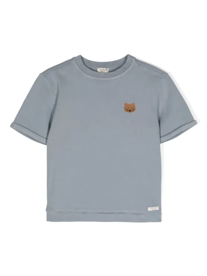 Donsje Donsje Jarne オーガニックコットンTシャツ - Blueの商品画像