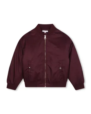 Chloé Kids zipped bomber jacket - Red - サムネイル1