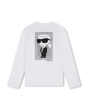 Karl Lagerfeld Kids グラフィックプリント コットン長袖Tシャツ - サムネイル2