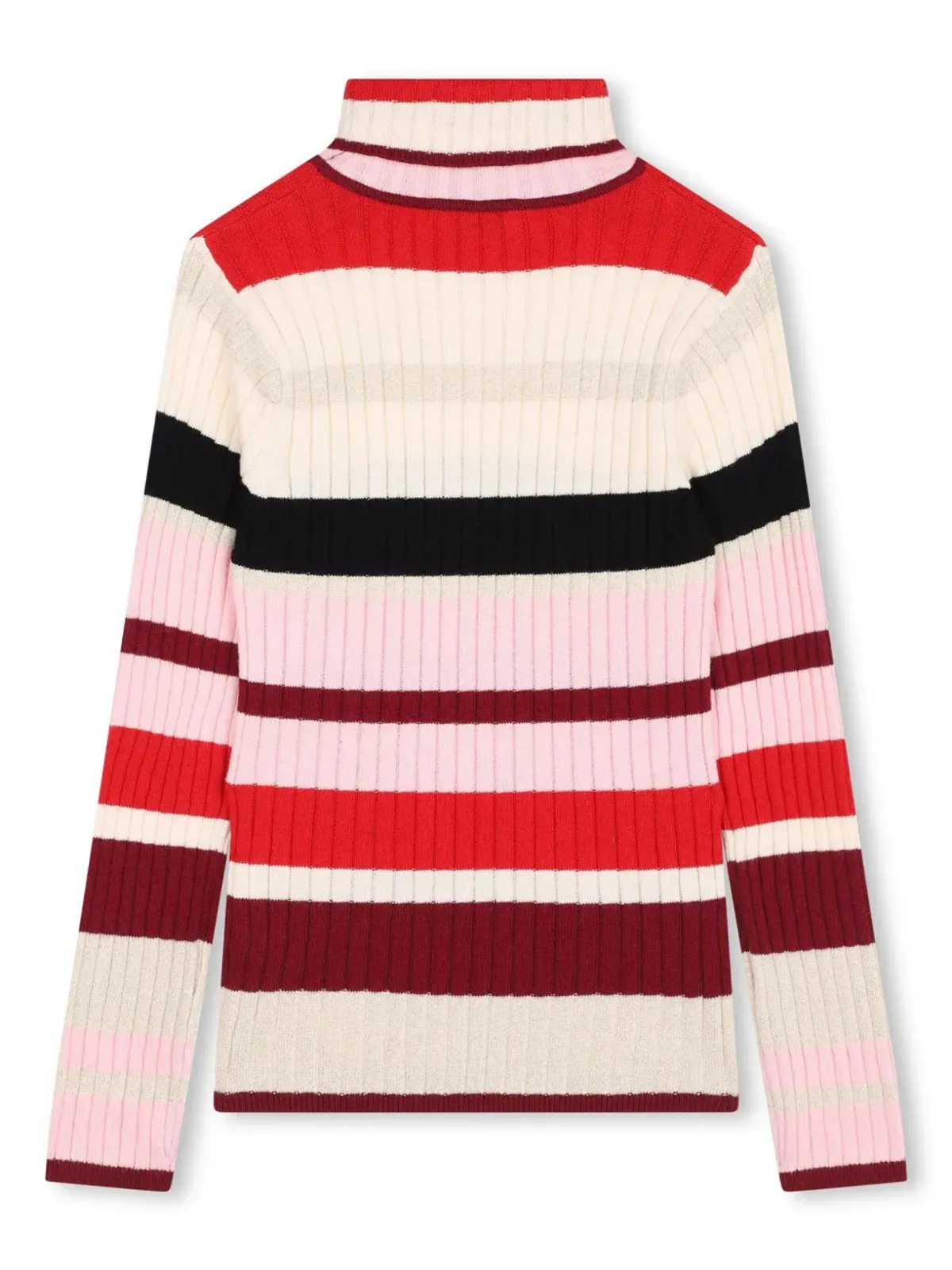 SONIA RYKIEL ENFANT ストライプリブ編みニットジャンパー - レッド - 画像2