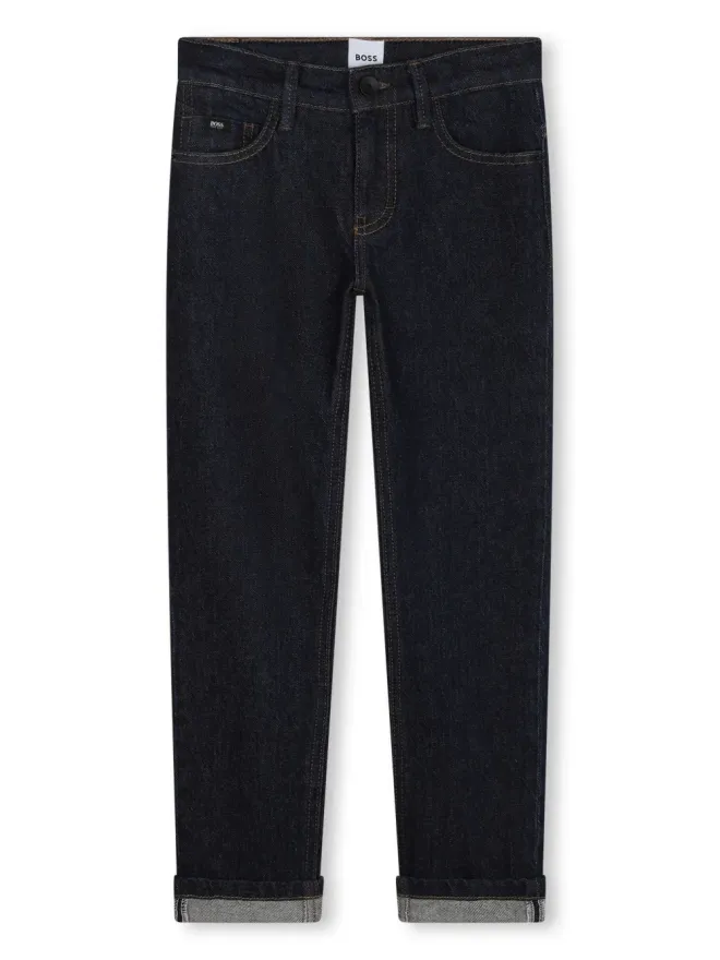 BOSS Kidswear BOSS Kidswear ミッドライズ・ストレートジーンズ - Blueの商品画像