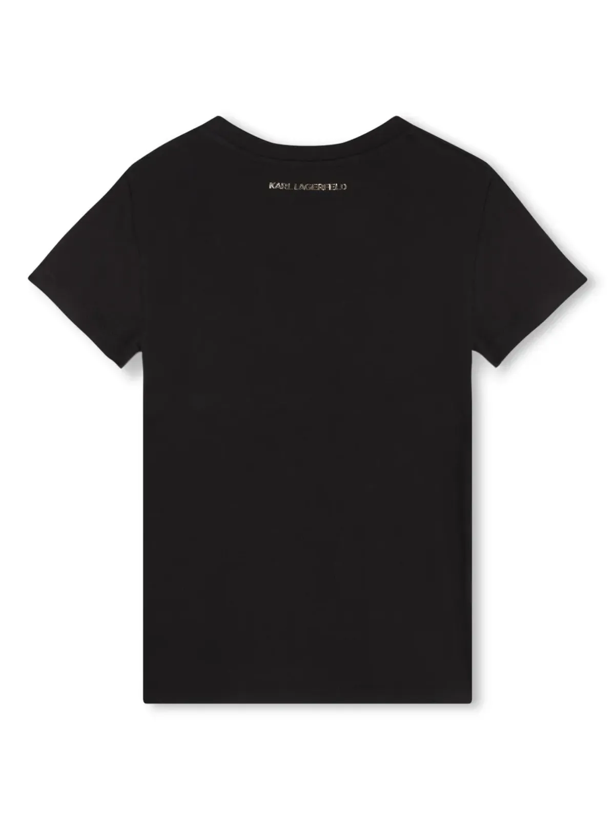 Karl Lagerfeld Kids スパンコール付きクルーネックTシャツ - ブラック - 画像2