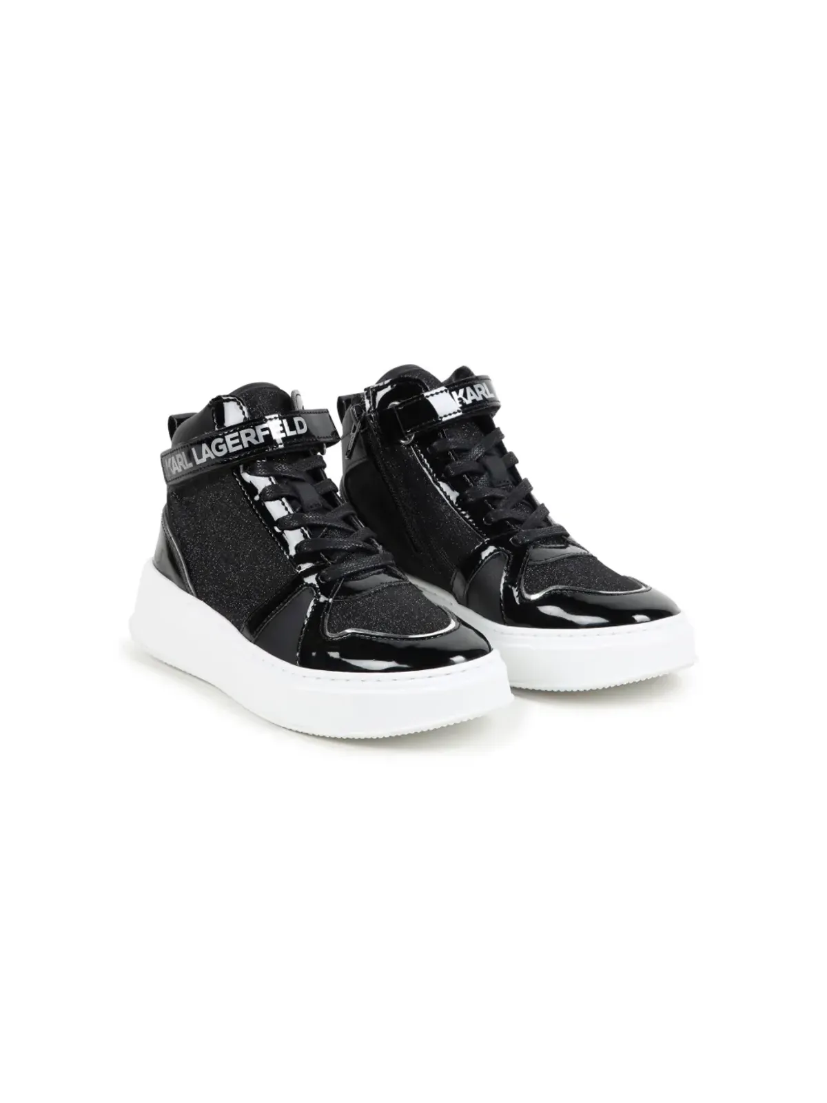 Karl Lagerfeld Kids レザー アンクルブーツ - 画像1