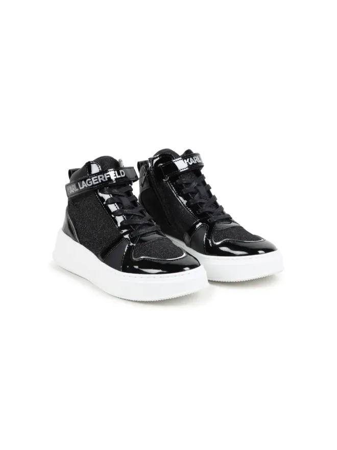 Karl Lagerfeld Kids Karl Lagerfeld Kids レザー アンクルブーツの商品画像