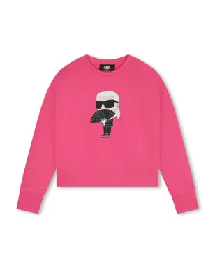 Karl Lagerfeld Kids Ikon sweatshirt - Pink - サムネイル1
