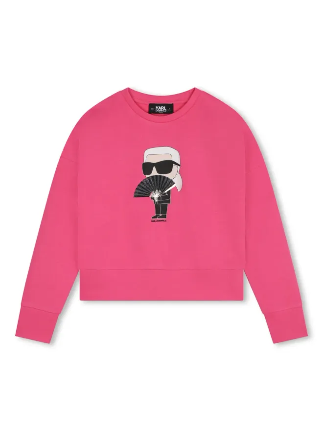 Karl Lagerfeld Kids Karl Lagerfeld Kids Ikon sweatshirt - Pinkの商品画像