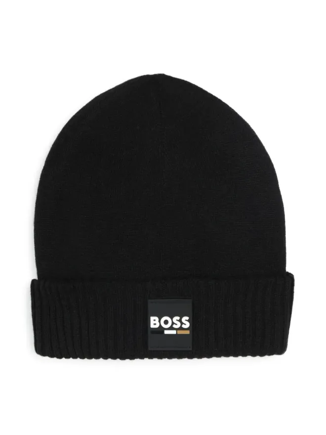 BOSS Kidswear BOSS Kidswear ロゴパッチ付きニット帽の商品画像