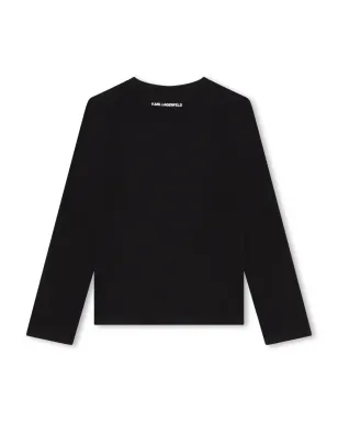 Karl Lagerfeld Kids Ikonik Karlプリント長袖Tシャツ - サムネイル2