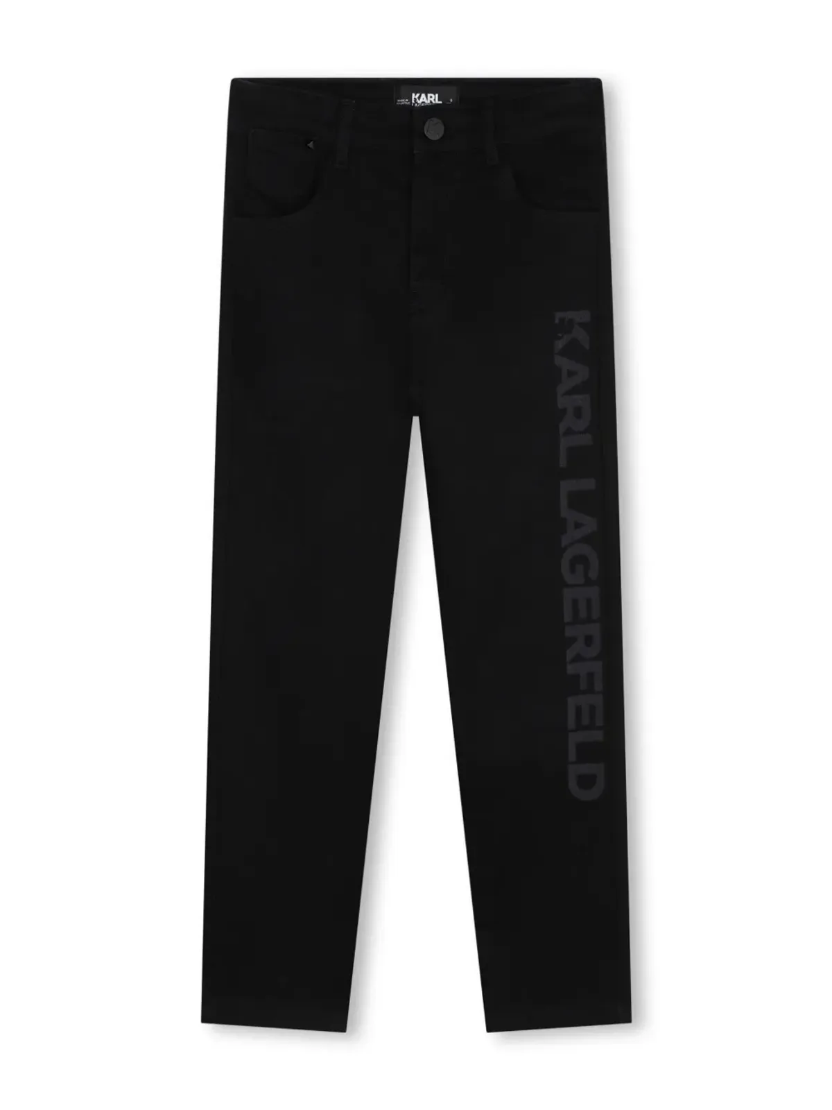 Karl Lagerfeld Kids ストレートデニムパンツ - ブラック - 画像1