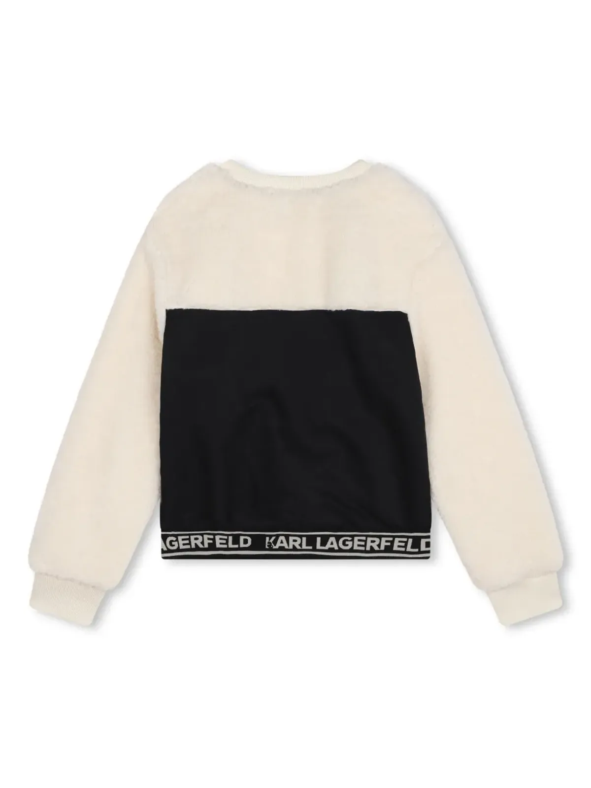 Karl Lagerfeld Kids ファー付きスウェット - 画像2