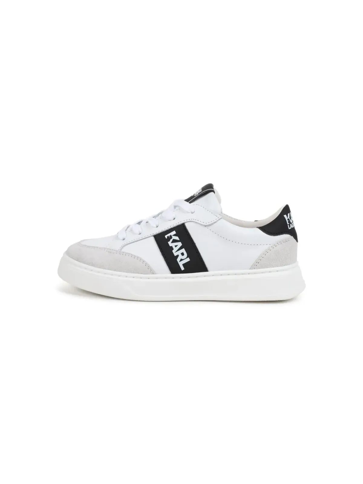 Karl Lagerfeld Kids ローカット レザースニーカー - White - 画像5