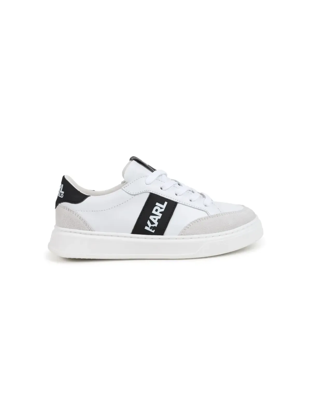 Karl Lagerfeld Kids ローカット レザースニーカー - White - 画像2