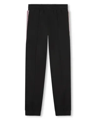 Lanvin Enfant embroidered-logo track pants - Black - サムネイル2