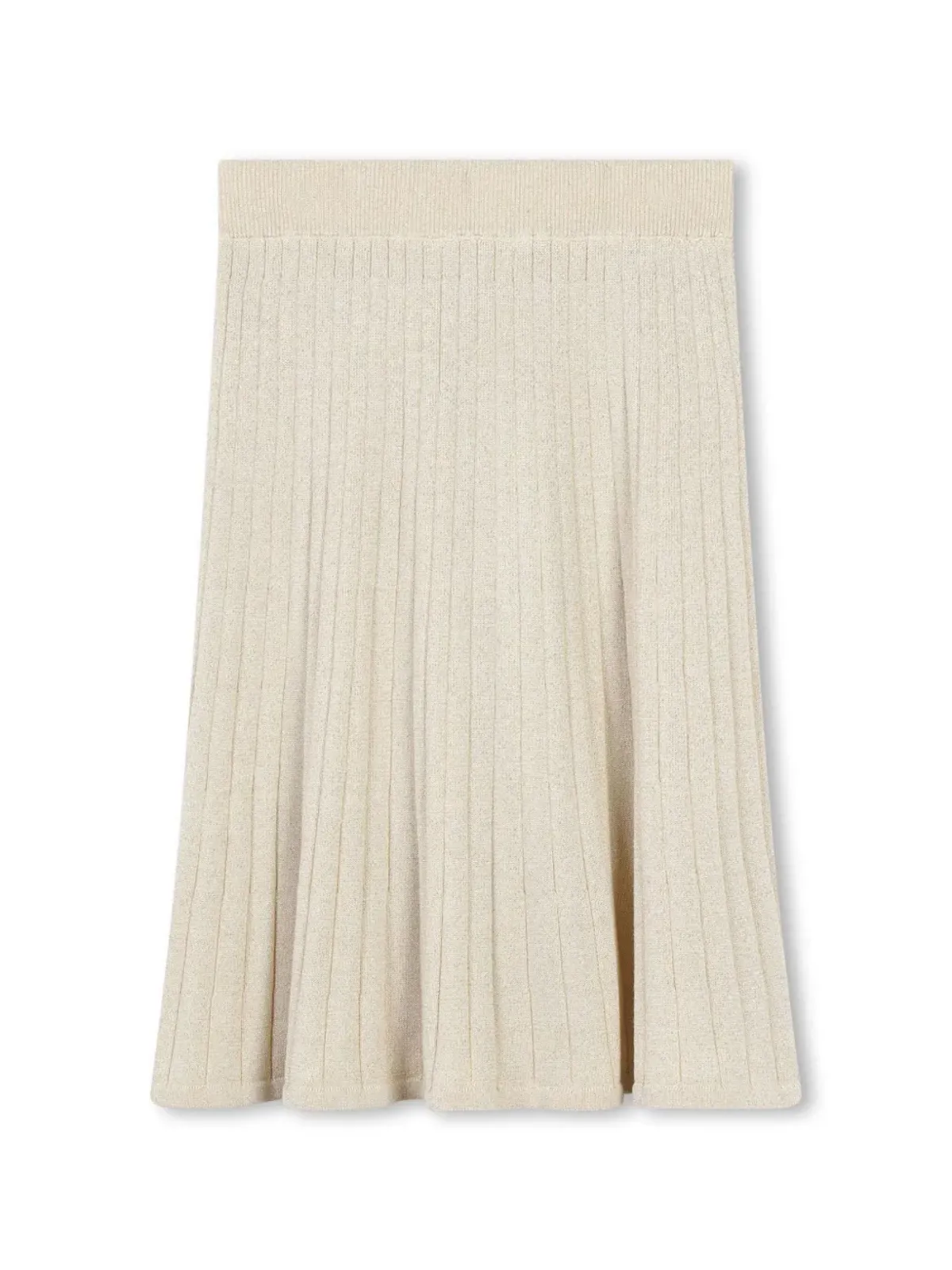 Michael Kors Kids logo-plaque cotton-blend skirt - Neutrals - 画像2