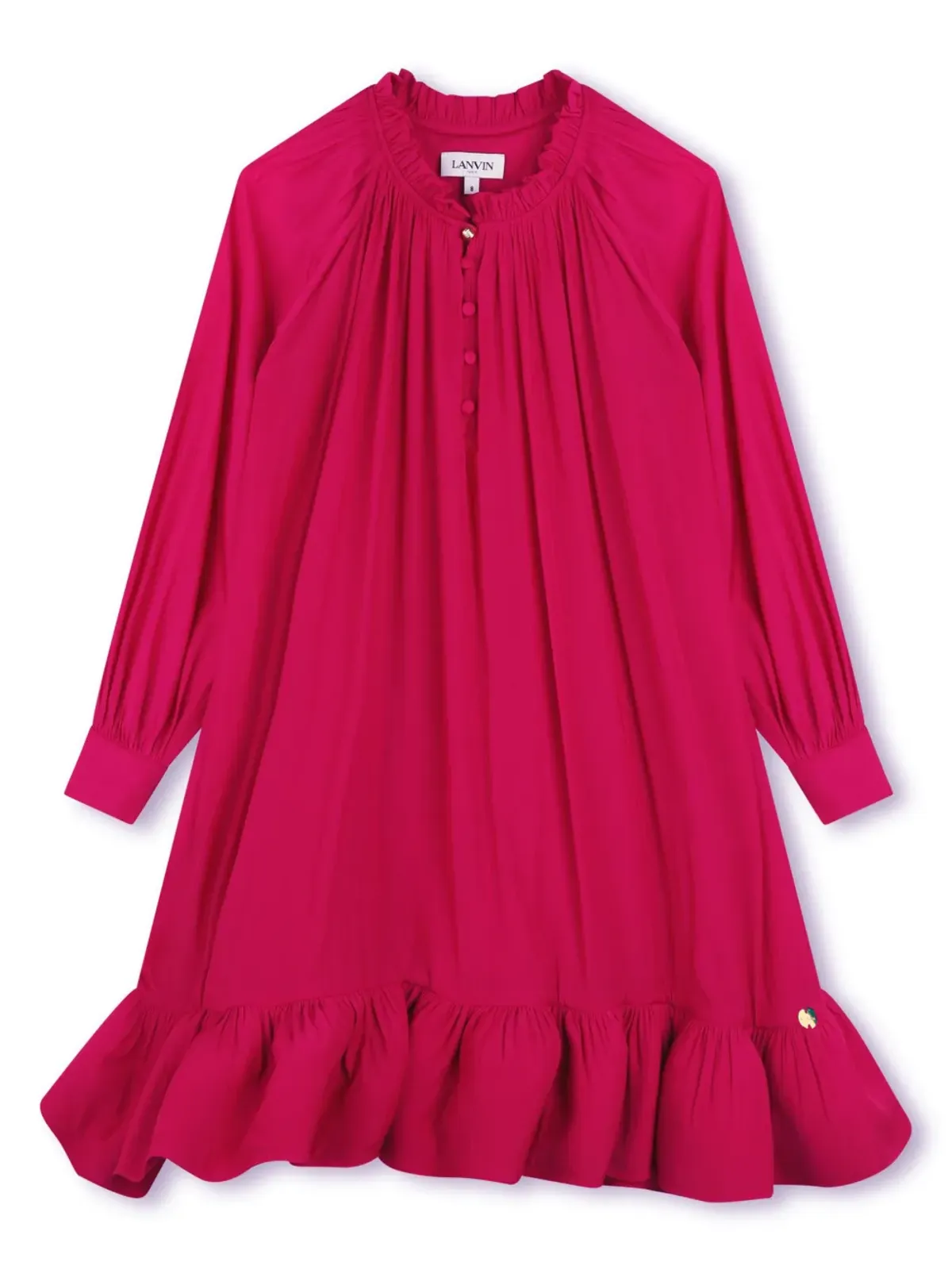 Lanvin Enfant ラッフル シャルムーズ ドレス - 画像1