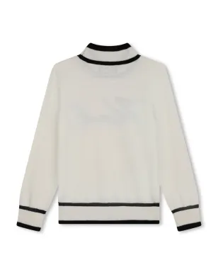 Karl Lagerfeld Kids ロゴ刺繍ハイネックジャンパー - サムネイル2