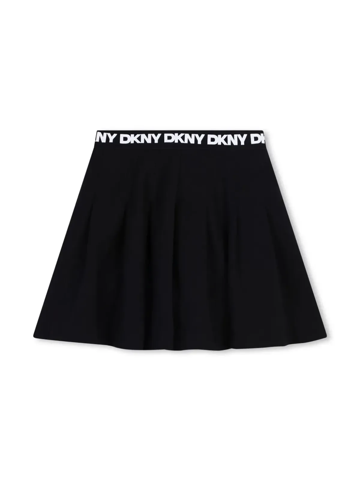 Dkny Kids ロゴウエストバンド Aラインミニスカート - ブラック - 画像2