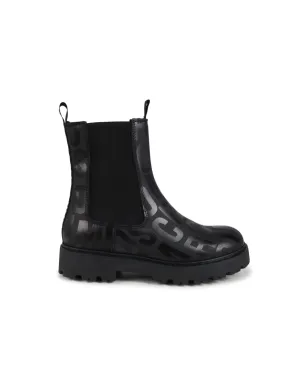 Marc Jacobs Kids モノグラムプリント レザー アンクルブーツ - サムネイル2