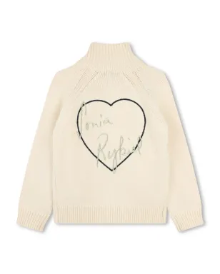 SONIA RYKIEL ENFANT ロゴ刺繍ジップアップジャンパー - サムネイル2