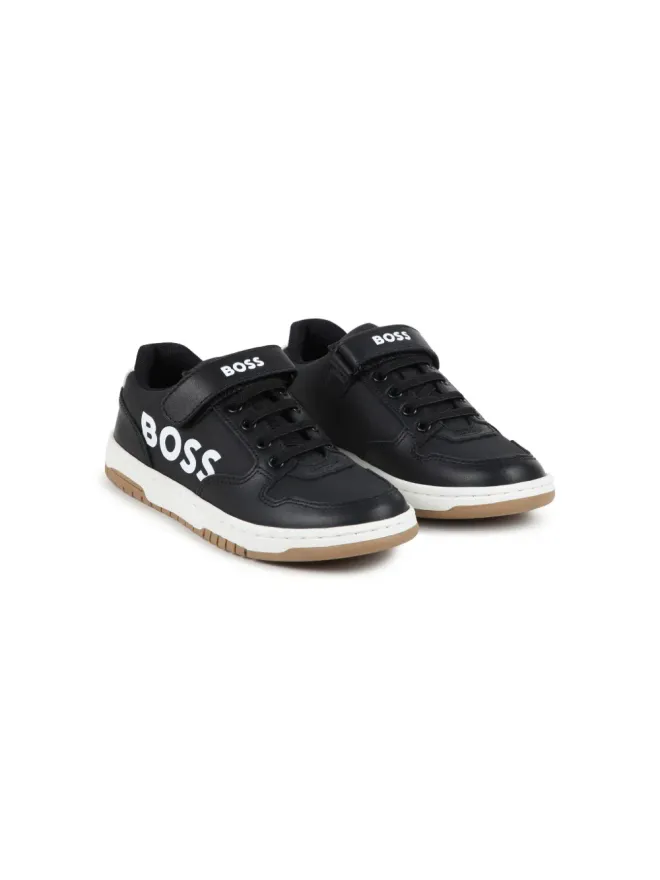 BOSS Kidswear BOSS Kidswear ロゴプリント レザー スニーカーの商品画像
