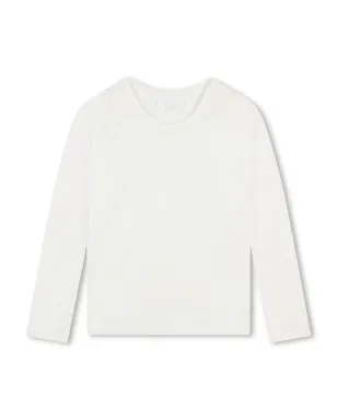 Chloé Kids 刺繍ロゴ入りコットンTシャツ - サムネイル1