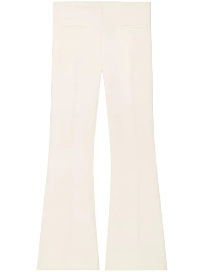 Courrèges Courrèges ローライズ・フレアパンツ（クレープ素材）- ニュートラルカラーの商品画像