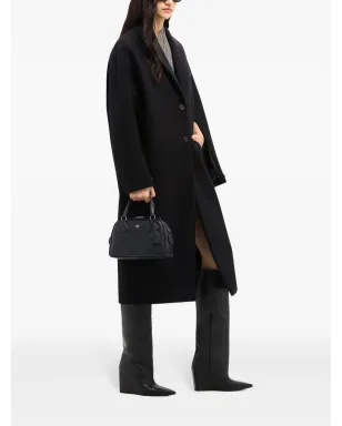 Courrèges ロゴプレート レザー ボウリングバッグ - サムネイル2