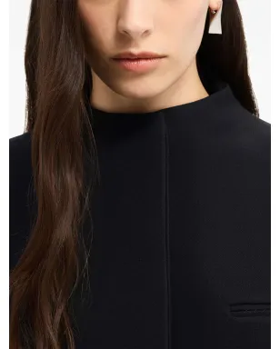Courrèges ヘリテージ クレープテクスチャー コート - ブラック - サムネイル5