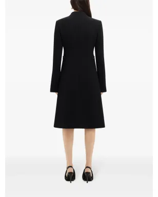 Courrèges ヘリテージ クレープテクスチャー コート - ブラック - サムネイル4