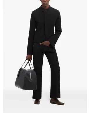 Courrèges フレアウールパンツ - ブラック - サムネイル2