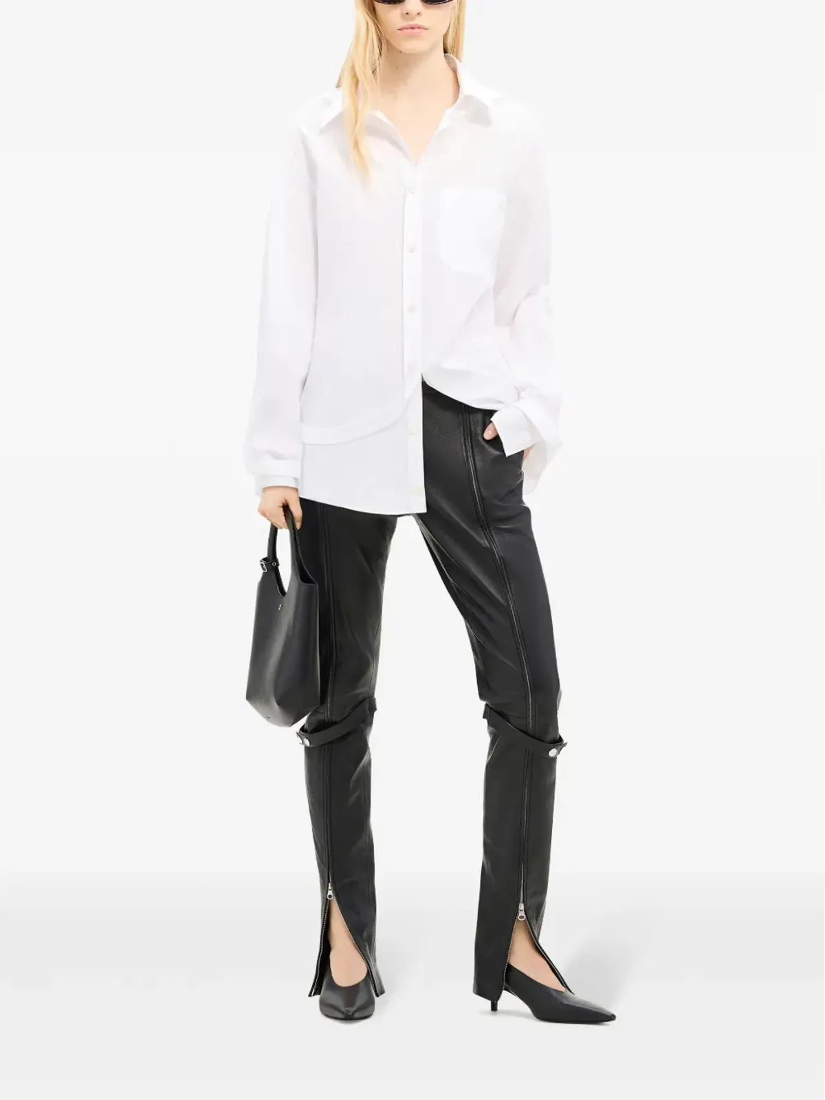 Courrèges モジュラーコットンシャツ - ホワイト - 画像3