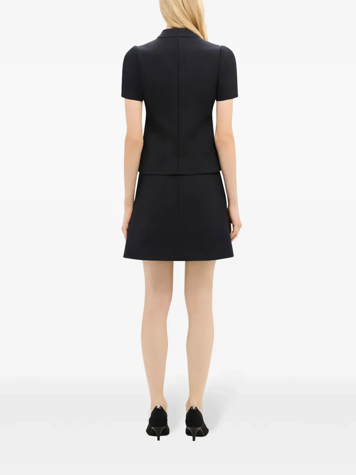 Courrèges ジップディテール ツイル ミニスカート - 画像4