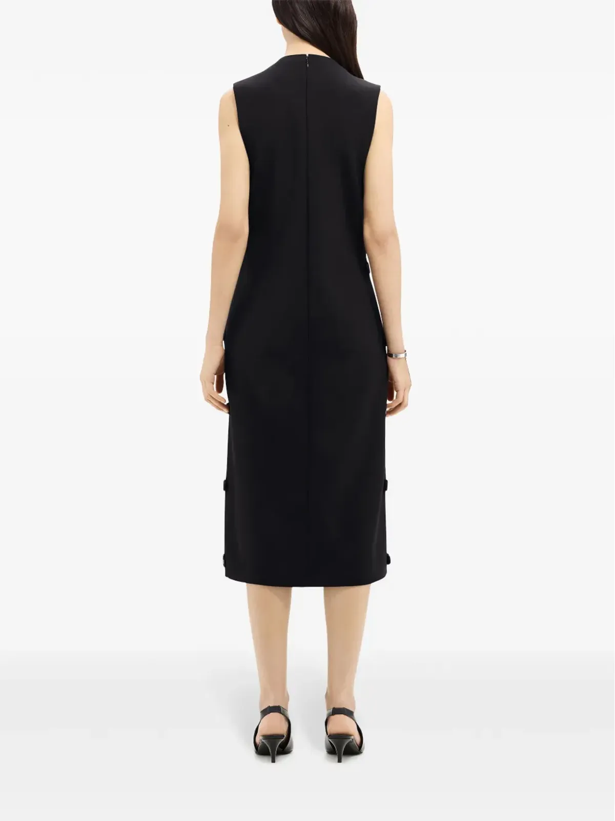 Courrèges マルチストラップ ミディドレス ブラック - 画像4