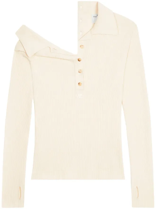 Courrèges Courrèges マルチボタン ポロセーター - ニュートラル系の商品画像