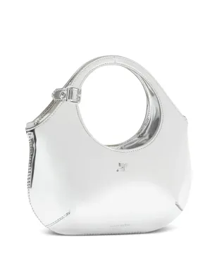 Courrèges ミニ ホーリー メタリックエフェクト トートバッグ - シルバー - サムネイル4