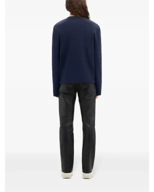Courrèges ショルダースナップ付きセーター - ブルー - サムネイル4