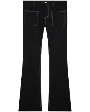 Courrèges ローライズ ブーツカットデニム ブラック - サムネイル1