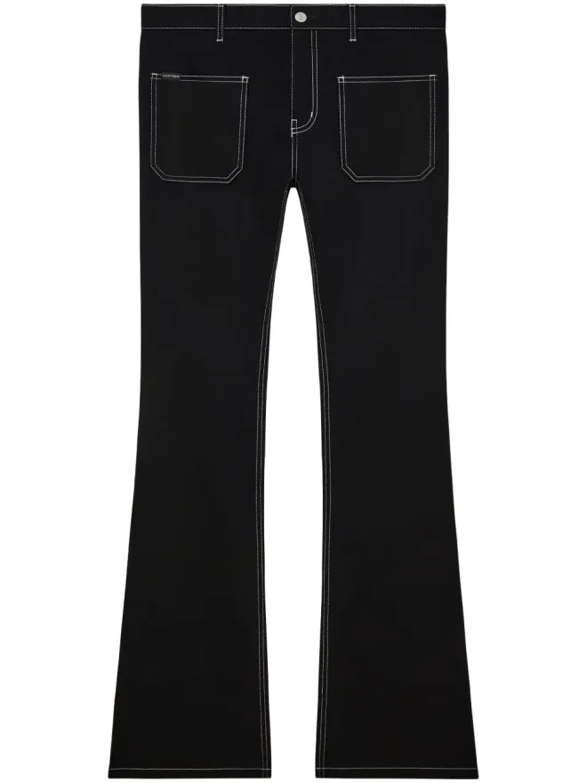 Courrèges Courrèges ローライズ ブーツカットデニム ブラックの商品画像