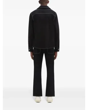 Courrèges ローライズ ブーツカットデニム ブラック - サムネイル4