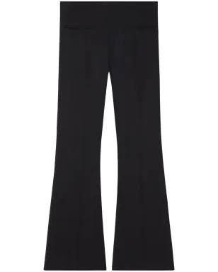 Courrèges ウール混紡 フレアパンツ ミッドライズ ブラック - サムネイル1
