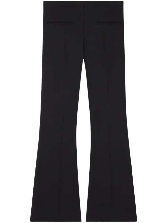 Courrèges Courrèges ウール混紡 フレアパンツ ミッドライズ ブラックの商品画像