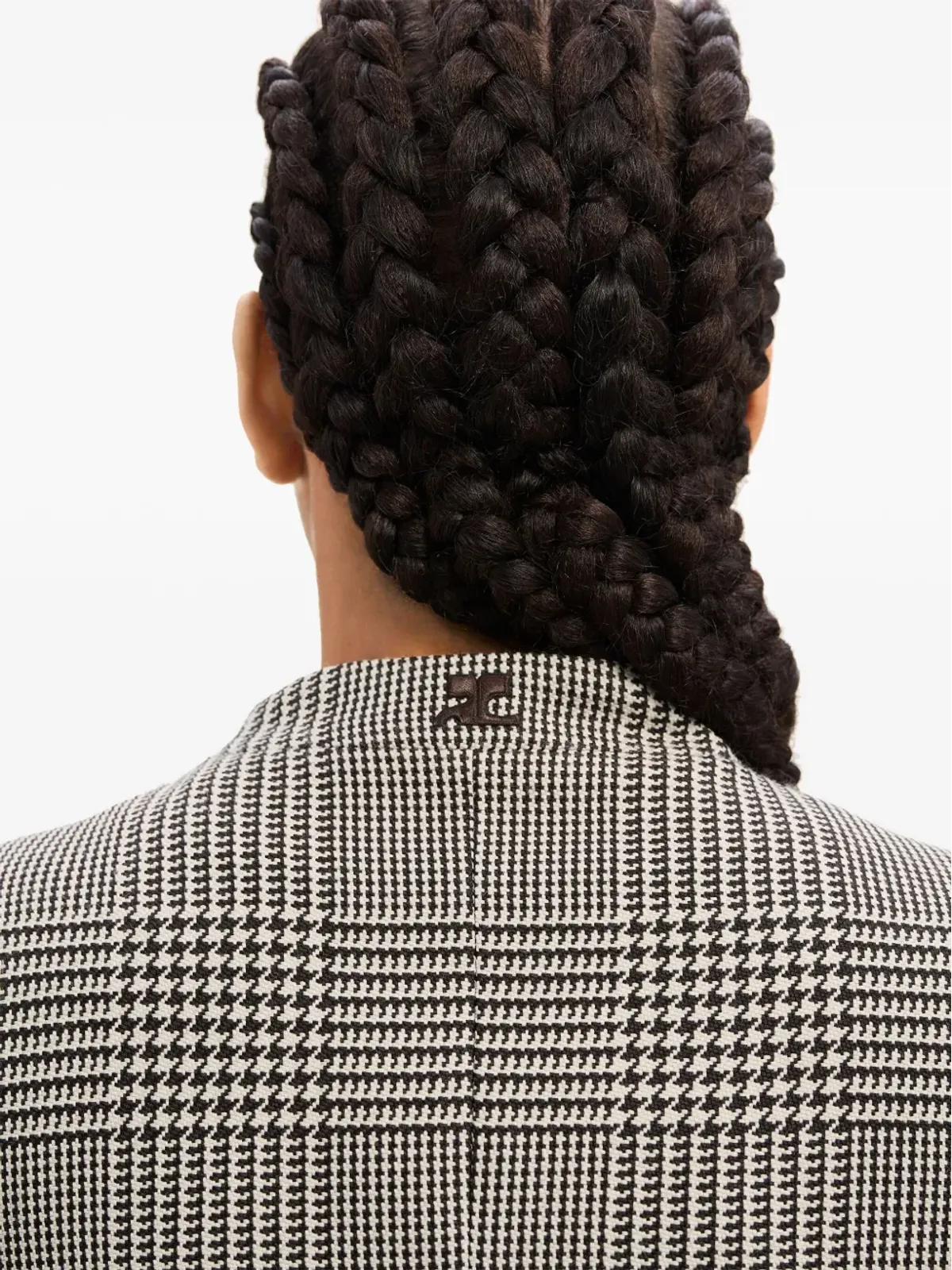 Courrèges ヘリテージ プリンスオブウェールズ柄ジャケット - ブラック - 画像5