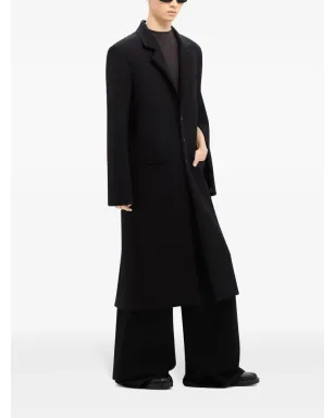 Courrèges テーラード ロング ウール混紡 コート - サムネイル4