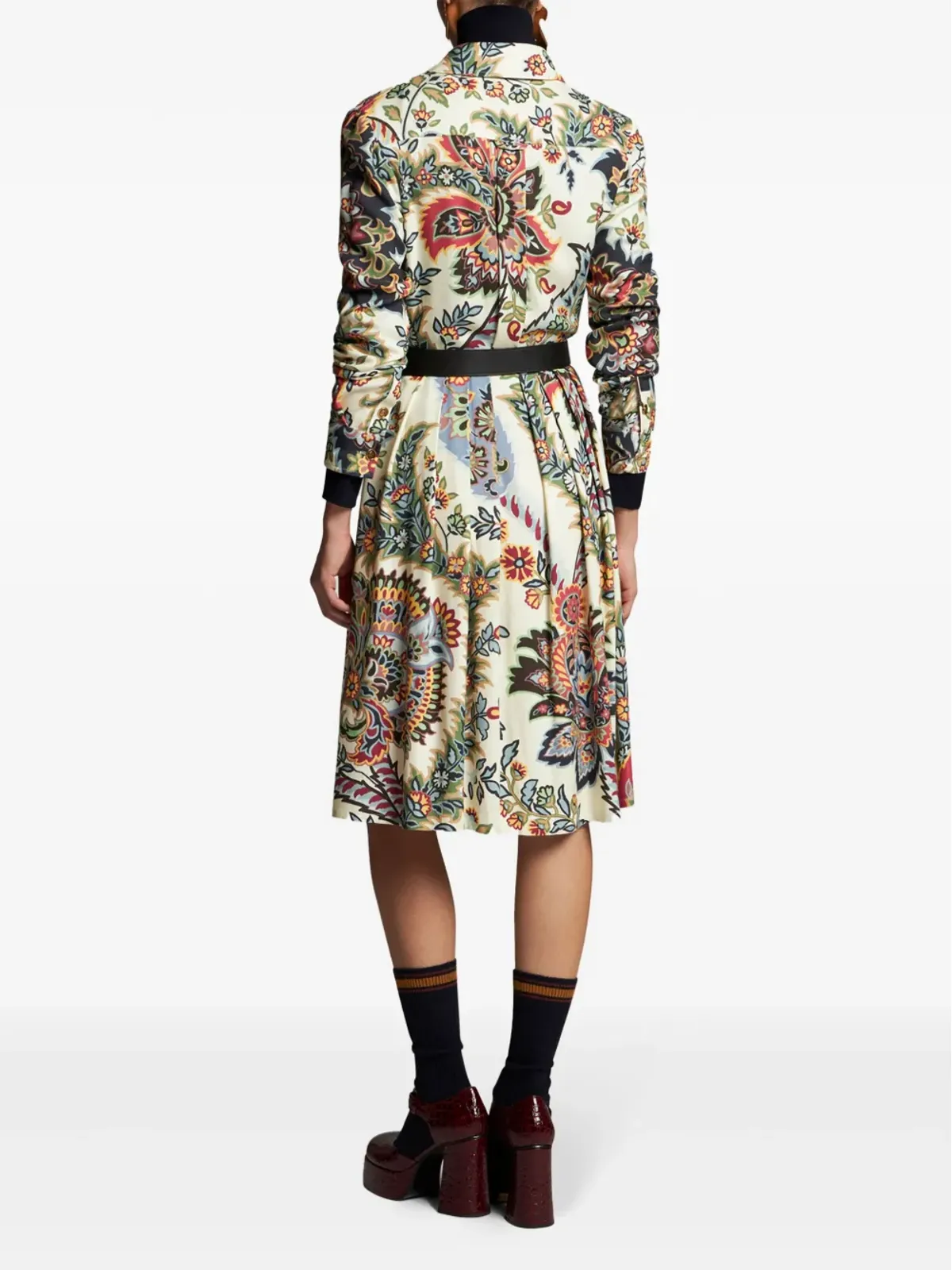 ETRO ペイズリープリント シャツドレス - ニュートラルカラー - 画像3