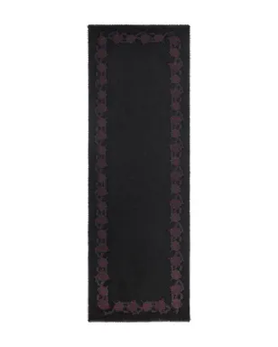 ETRO ジャカード ペイズリー柄 フリンジ付き スカーフ - ブラック - サムネイル3