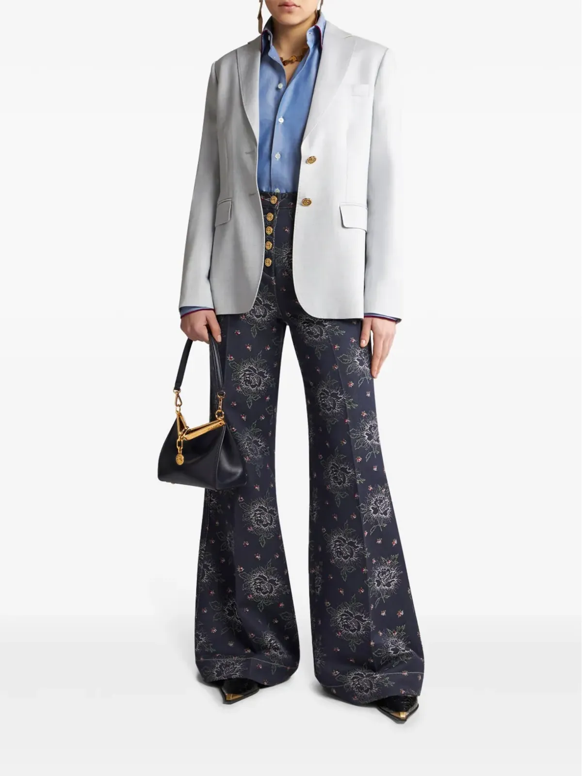ETRO グレー ブレザー - 画像3