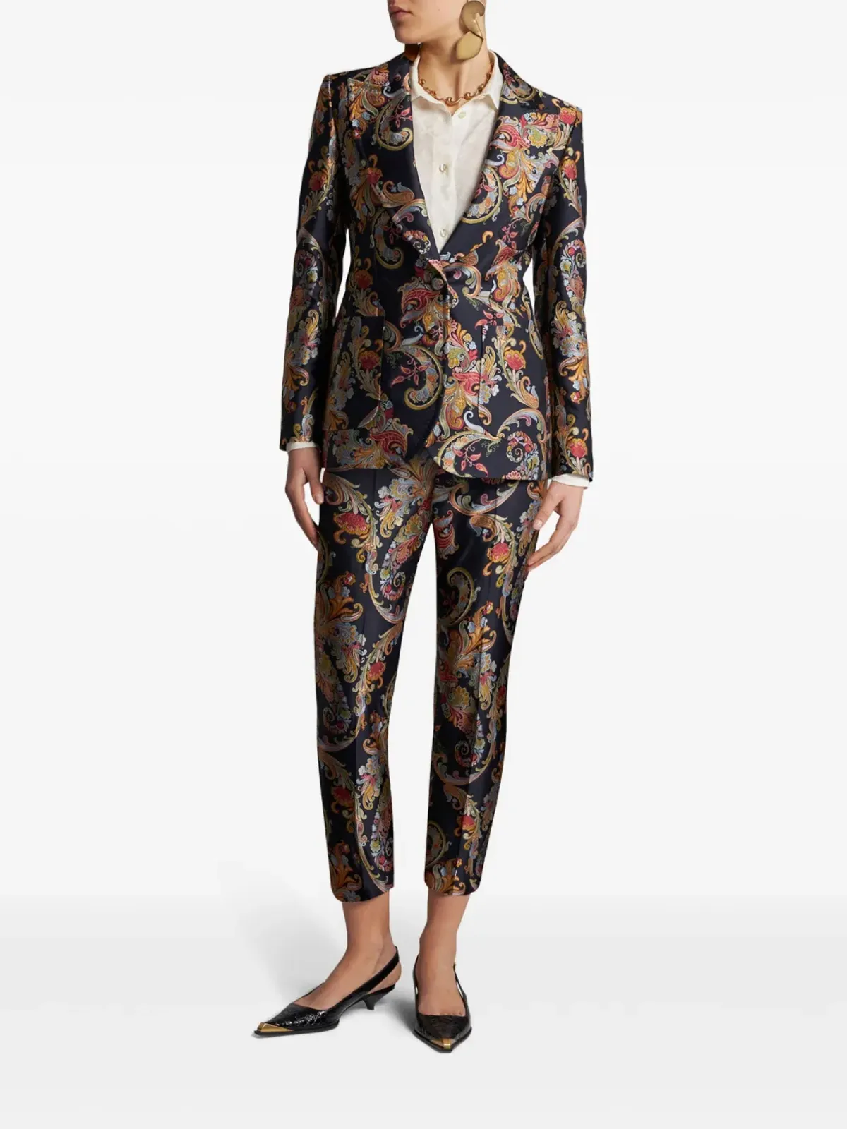 ETRO シルクジャカード シャツ - 画像2