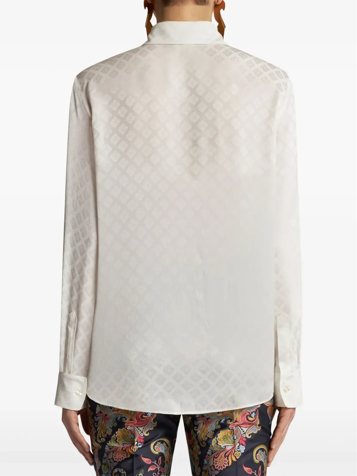 ETRO シルクジャカード シャツ - 画像4