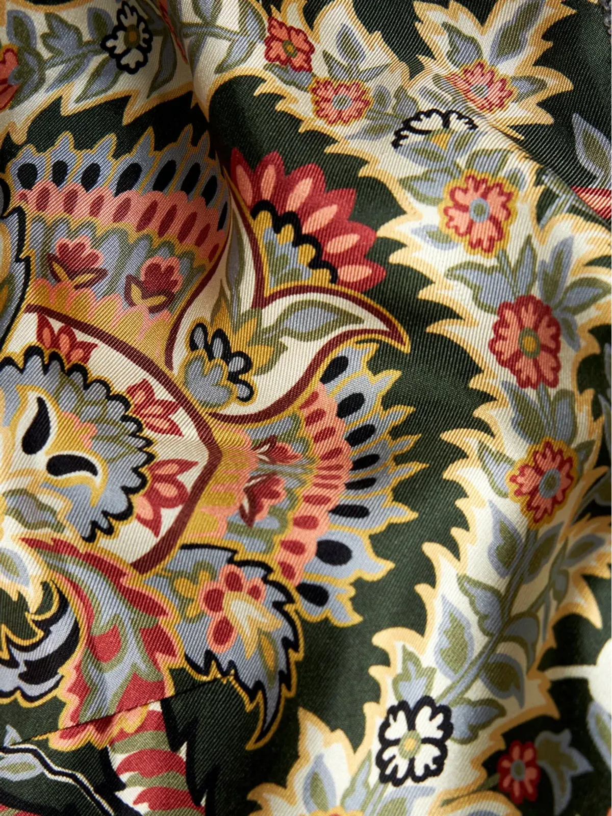 ETRO ペイズリー柄ニットドレス - グレー - 画像5